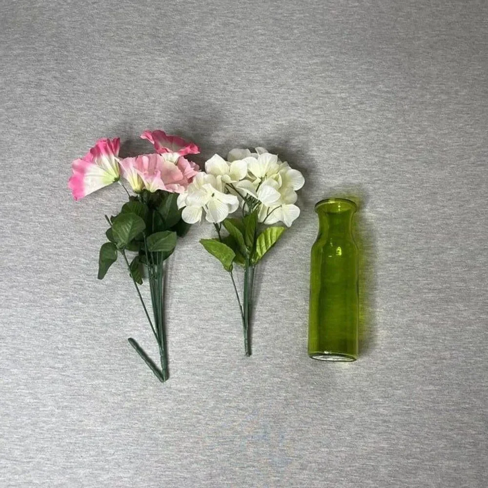 Target Faux Floral Arangement with Vase 3 PCS. Set